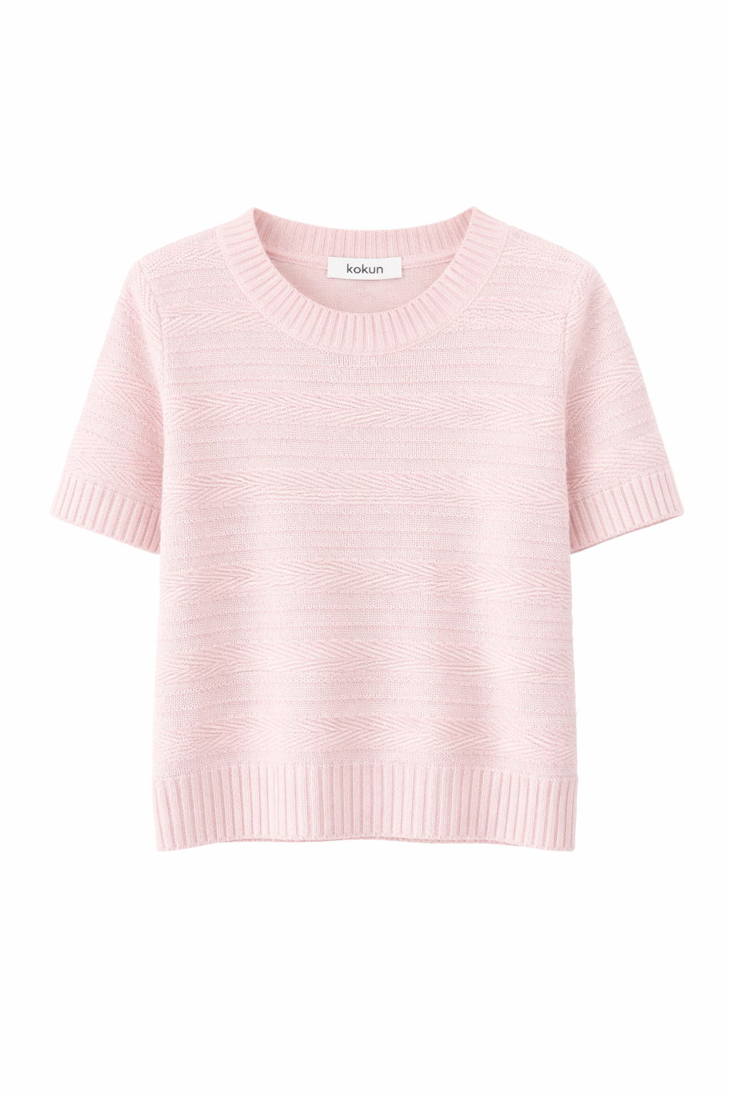 Kokun Ts Textured Boxy Knitted Tee