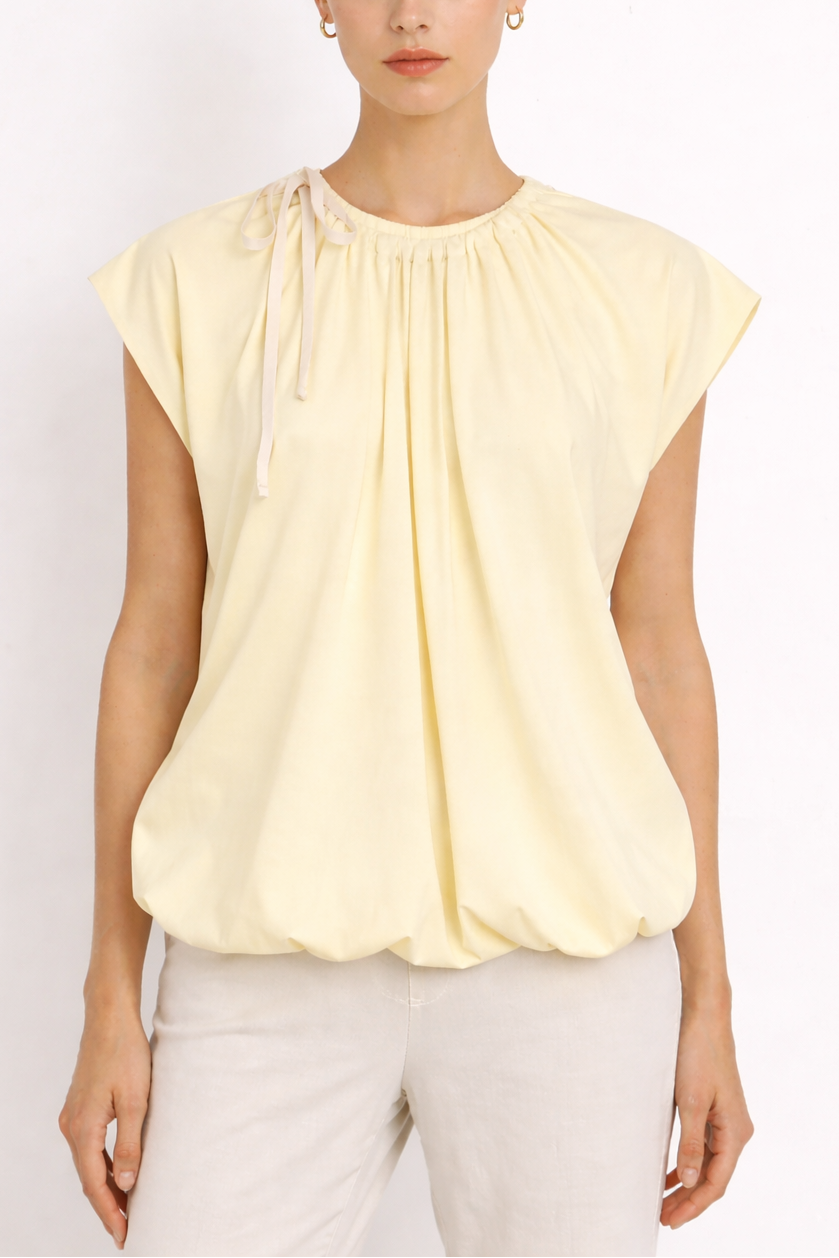 Tela Ruched Cotton T-shirt