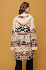 Aldo Martins Jacquard Knit Hooded Coat