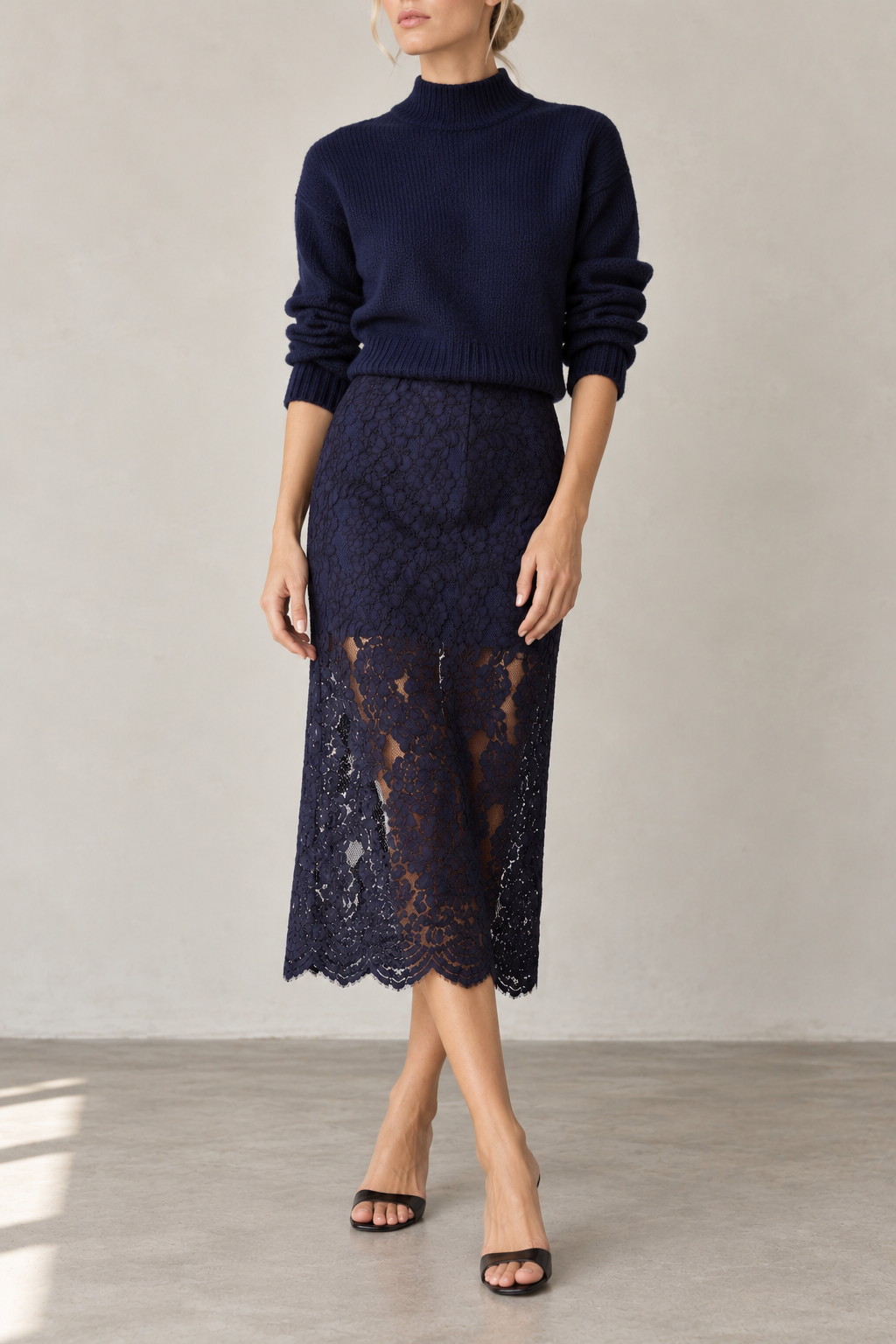 Cami Osmond Lace Midi Skirt