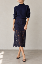 Cami Osmond Lace Midi Skirt