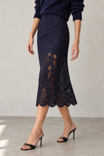 Cami Osmond Lace Midi Skirt