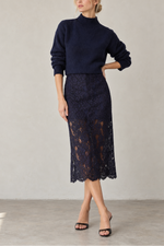 Cami Osmond Lace Midi Skirt