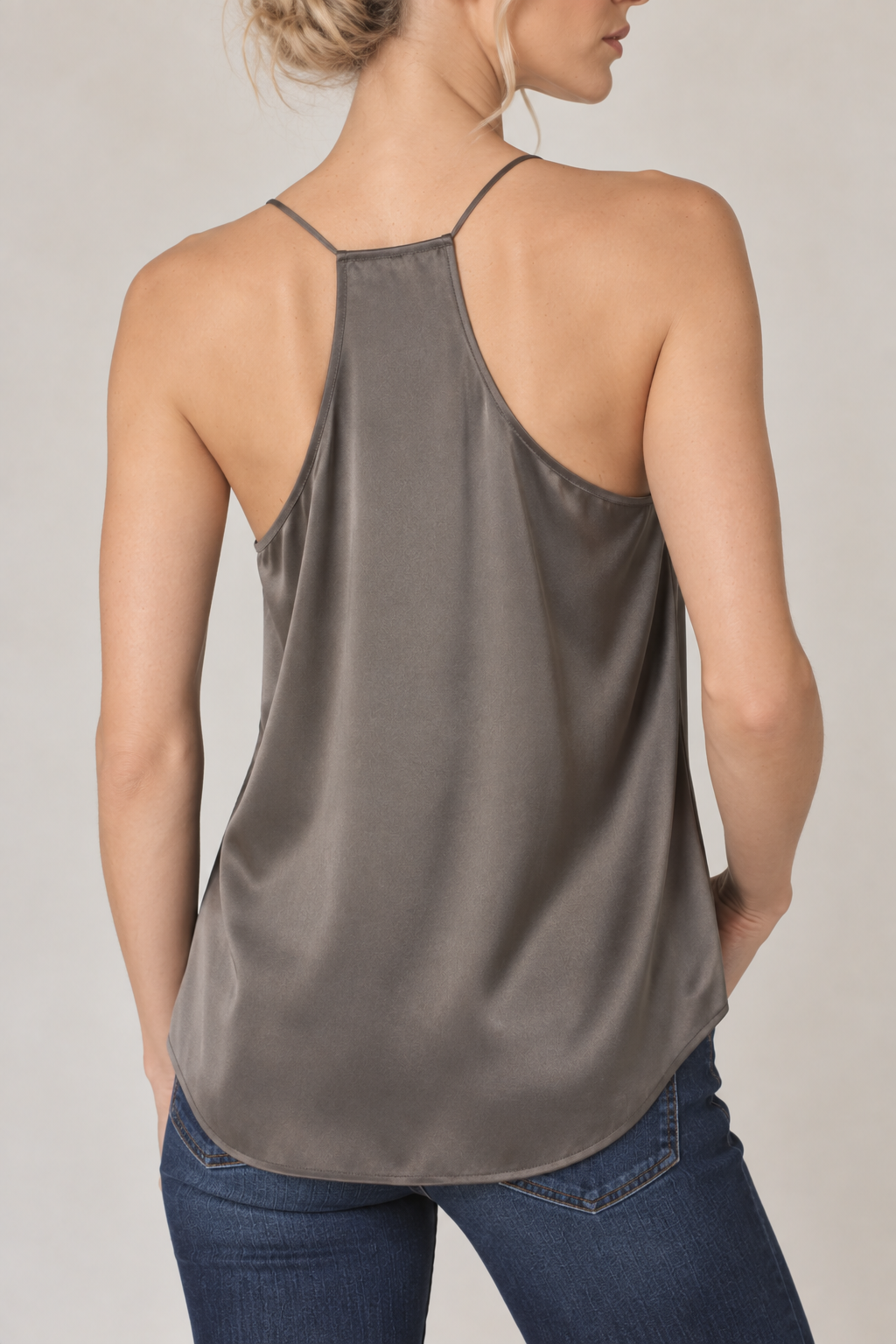 Cami Racer Charmeuse Camisole