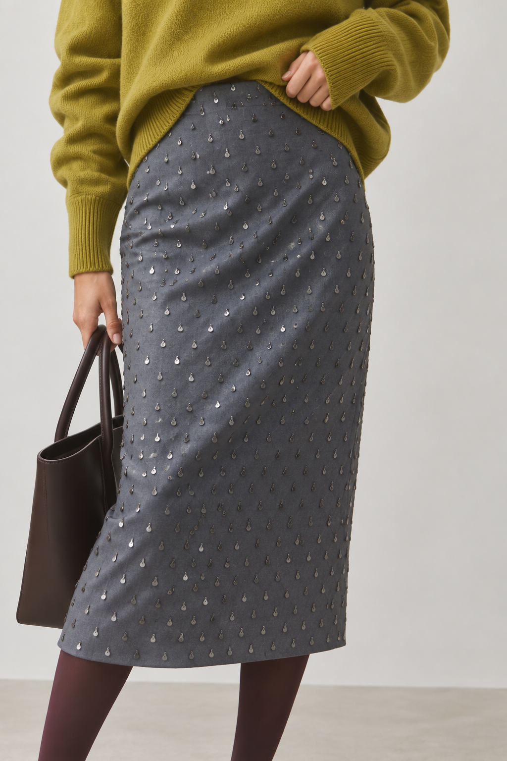 Suncoo Follow Midi Skirt