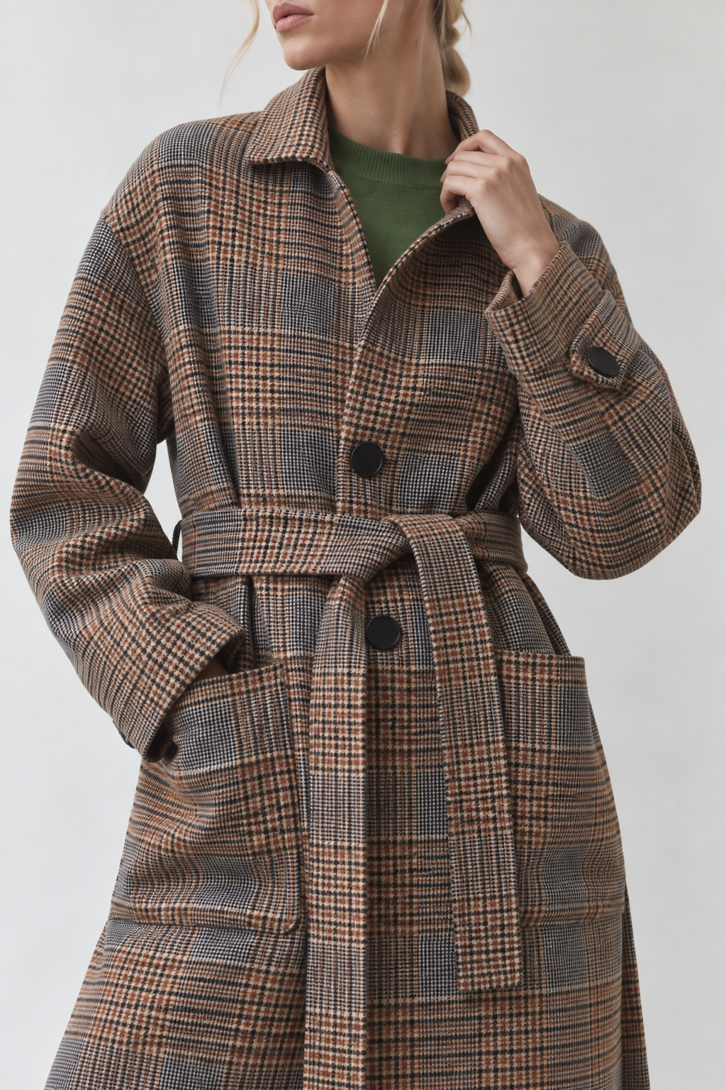 Suncoo Enjou Long Reversible Wool Coat