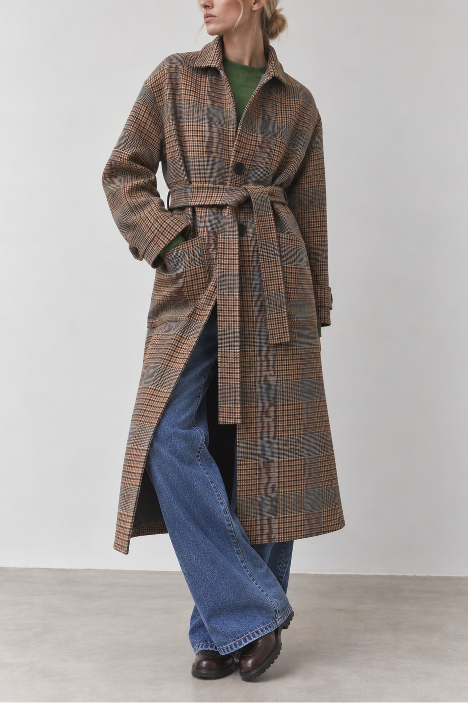 Suncoo Enjou Long Reversible Wool Coat