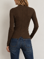 Saint Art Xavier Ribbed Mock Neck Sweater