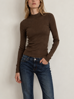 Saint Art Xavier Ribbed Mock Neck Sweater