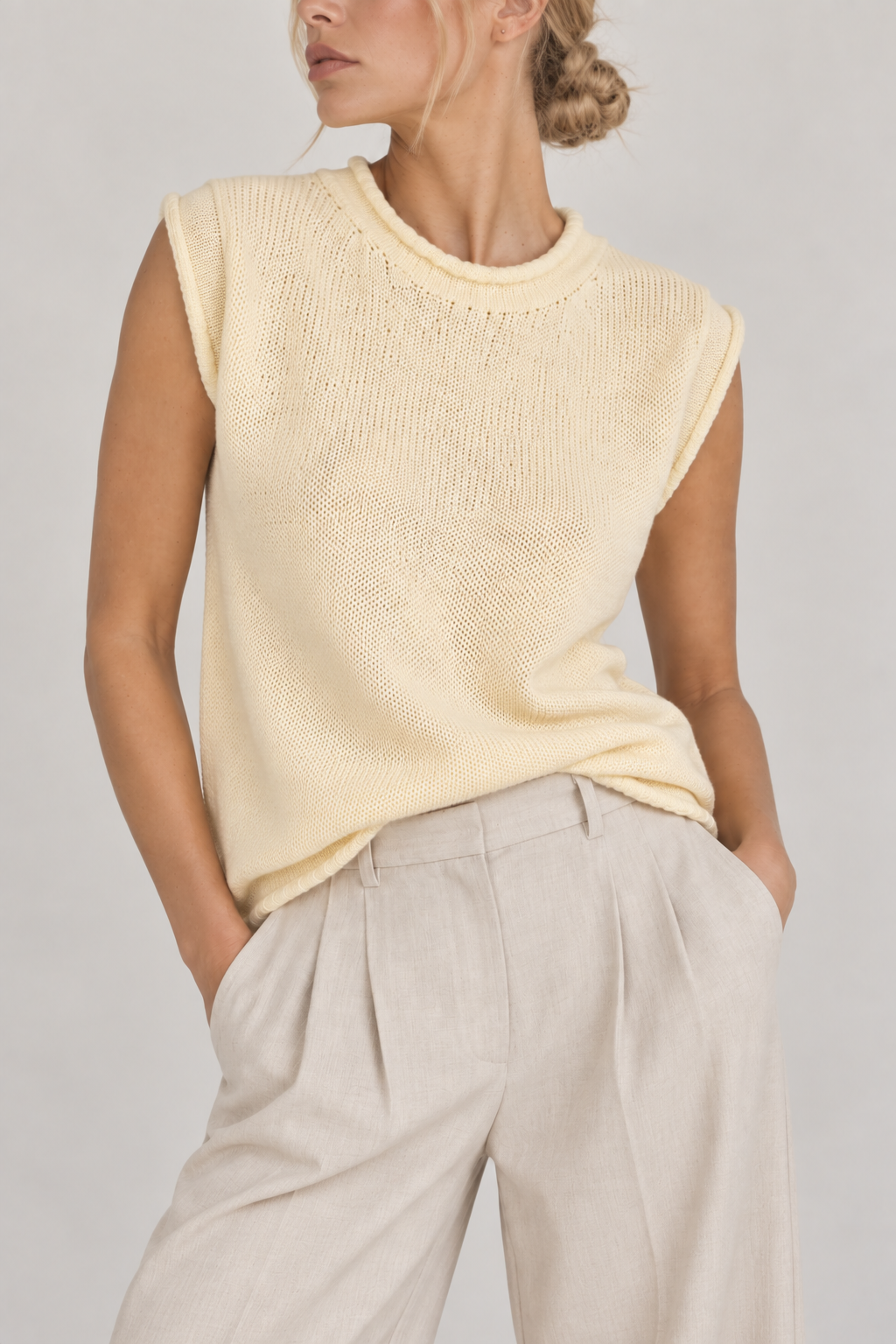 Stateside TS Slub Yarn Tank Sweater