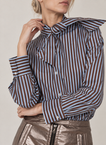 LAFATA The Tie Neck Shirt