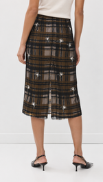 Essentiel Kate Embellished Mesh Skirt