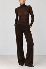 Lagence Umbra Tissue Weight Cable Turtleneck