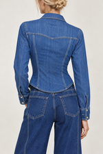 Lagence Louis Fitted Denim Shirt
