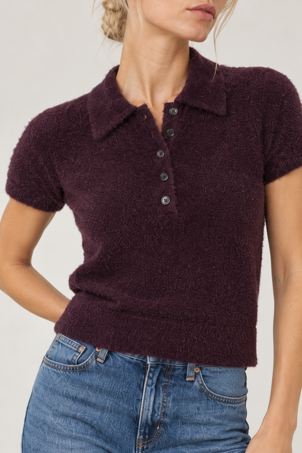 Lagence Cirrus S\S Crop Polo