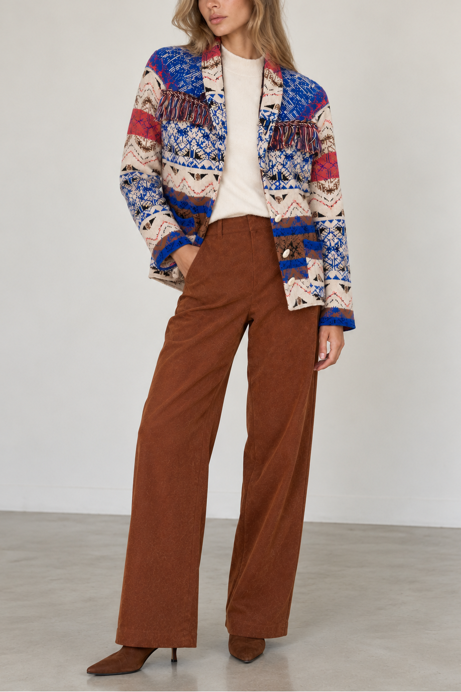 Aldo Martins Short Jacket With Fringe