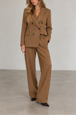 Circolo Double Breasted Wool Blend Jacket