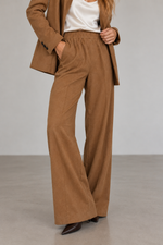 Circolo Wide Leg Wool Blend Pant