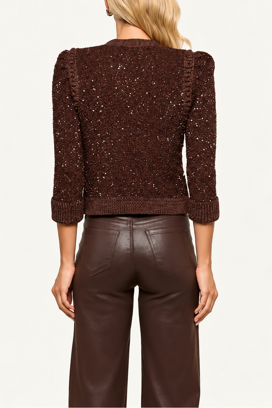 Lagence Thistle Sequined Cardigan