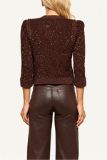 Lagence Thistle Sequined Cardigan