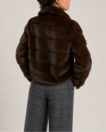 Vilagallo Short Faux Fur Jacket