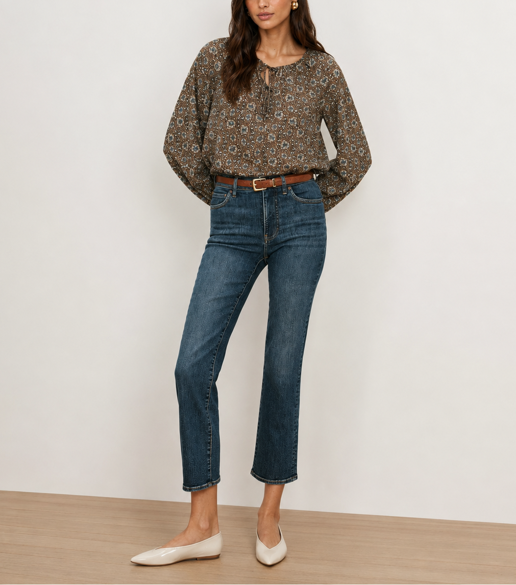 Veronica Beard Mila Straight Leg jean
