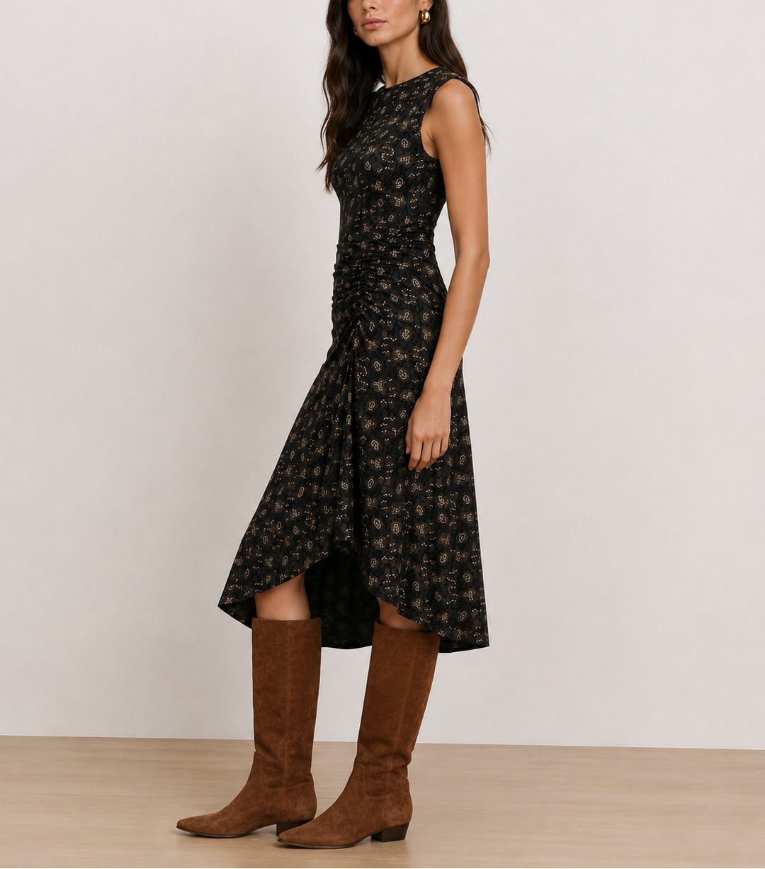 Veronica Beard Theodora Sleeveless Midi Dress