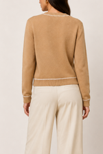 Allude Wool Blend Carigan With Stitching