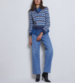 Autumn Cashmere Cropped Pointelle V-Neck Sweater