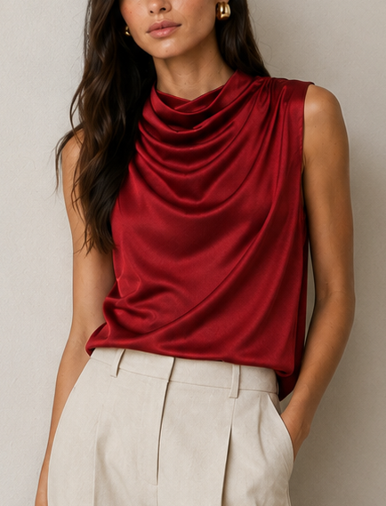 Ottodame Drape Neck Blouse