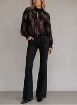 Ottodame Lace Mockneck Blouse