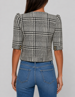 Lagence Allegra Short Sleeve Cropped Jacket