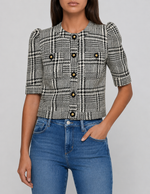 Lagence Allegra Short Sleeve Cropped Jacket