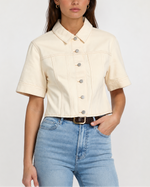 Veronica Beard Malcom S/S Cropped Denim Jacket