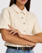 Veronica Beard Malcom S/S Cropped Denim Jacket