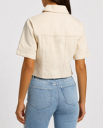 Veronica Beard Malcom S/S Cropped Denim Jacket