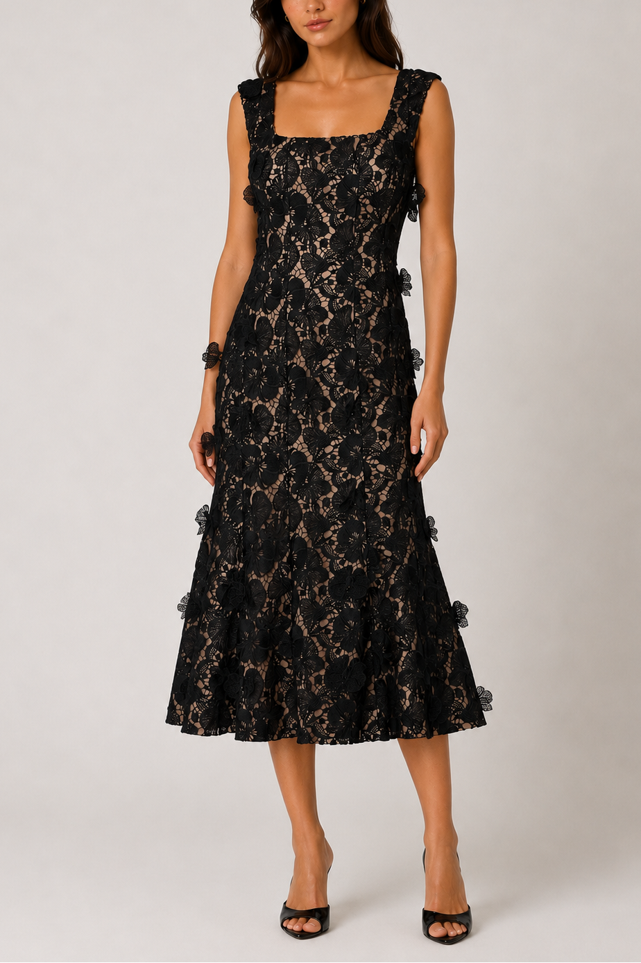 Milly TS Spencer Lace Midi Dress