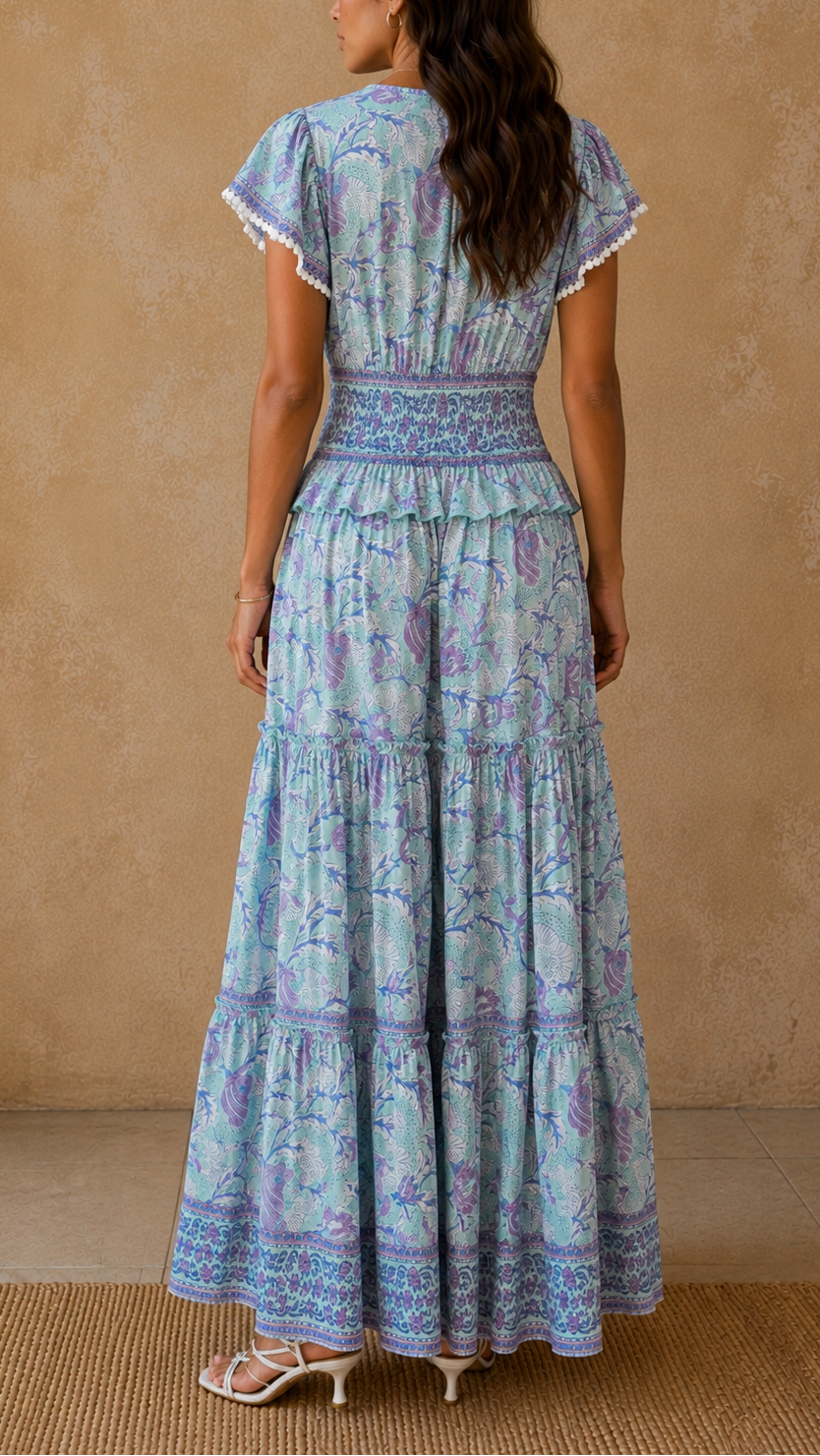 SALROSA Long Print Dress