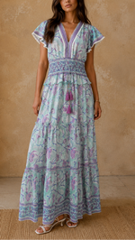 SALROSA Long Print Dress