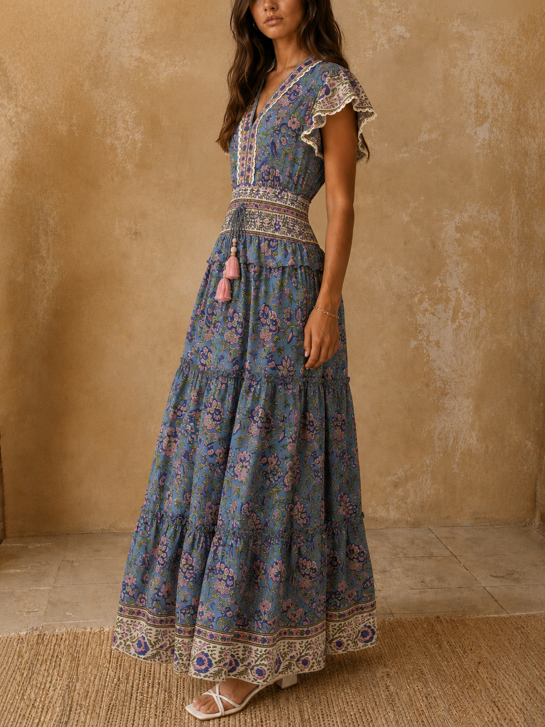 SALROSA Long Print Dress