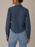 L'agence Cosette Crop Hi Low Shirt