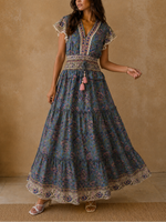 SALROSA Long Print Dress