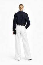 Tela Bianca Cropped Denim Shirt Jacket
