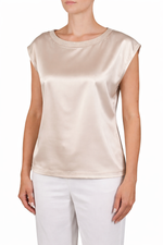 Purotatto Sequin Collar Silk Top