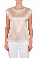 Purotatto Sequin Collar Silk Top