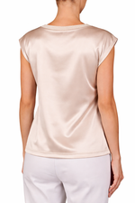 Purotatto Sequin Collar Silk Top