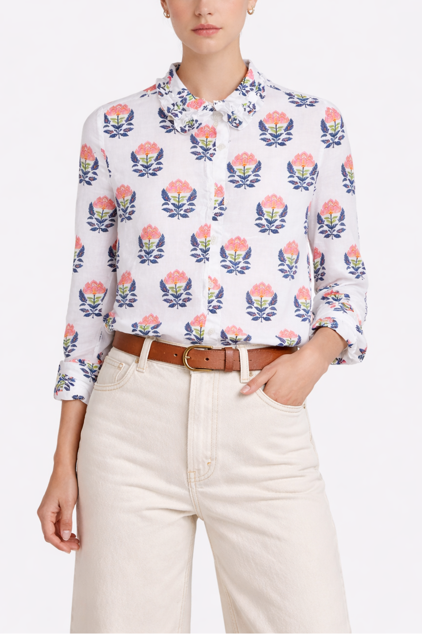 Vilagallo Indian Flower Shirt