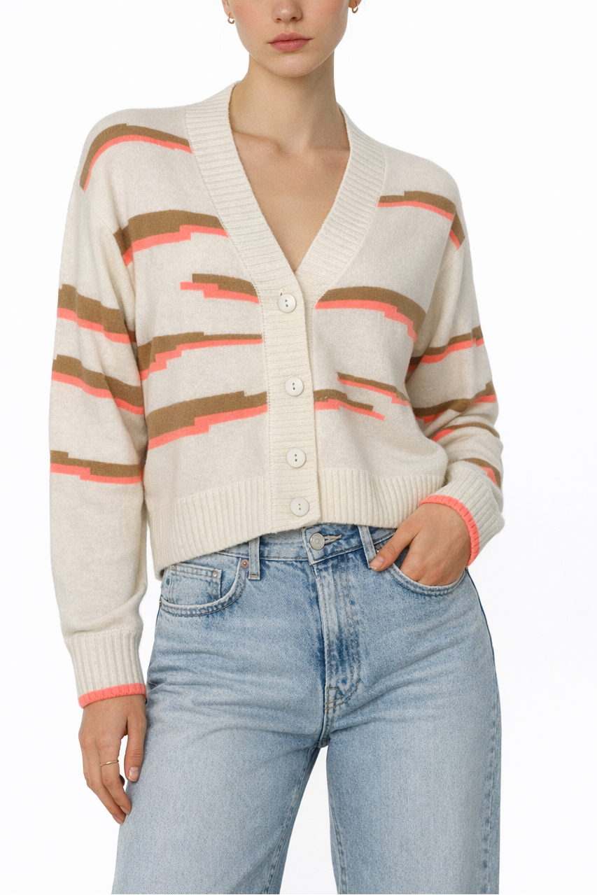 Brodie Glitch Zebra Cardi