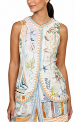 Ranna Gill Novara Sleeveless Waist Coat