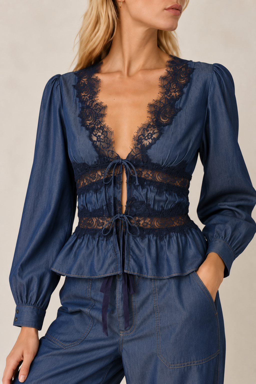 Cami Biddy Chambray Blouse